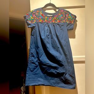 Madewell dress embroidered